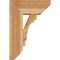 Ekena Millwork Merced Slat Rough Sawn Bracket w/ Offset Brace, Western Red Cedar, 8"W x 18"D x 26"H BKT0806X18X26MRC06RWR - alternate 3